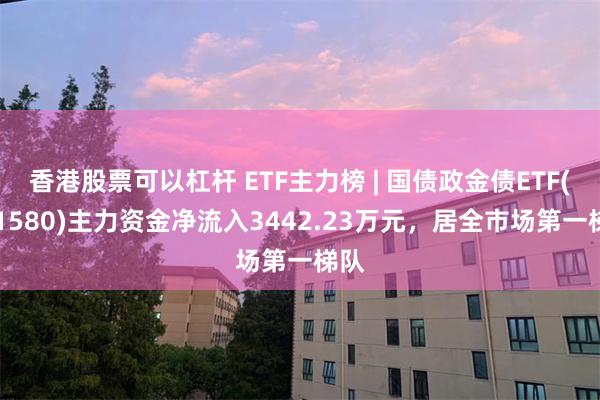 香港股票可以杠杆 ETF主力榜 | 国债政金债ETF(511580)主力资金净流入3442.23万元，居全市场第一梯队